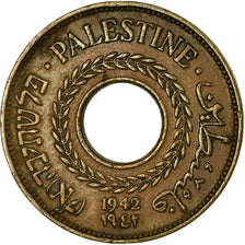 Coin, Palestine, 5 Mils, 1942, AU(55-58), Bronze, KM:3a