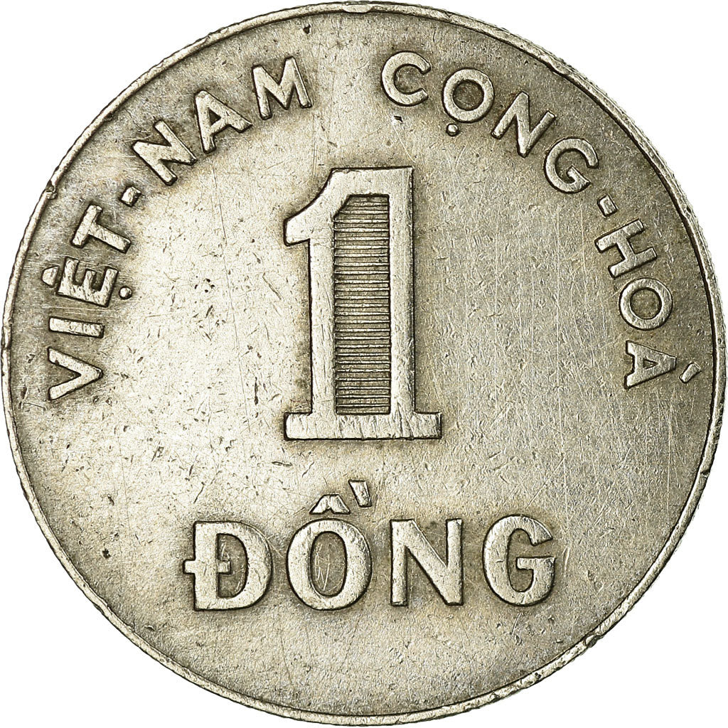 Moeda, Vietname, STATE OF SOUTH VIET NAM, Dong, 1964, AU(50-53), Cobre-níquel