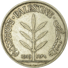 Coin, Palestine, 100 Mils, 1939, AU(55-58), Silver, KM:7