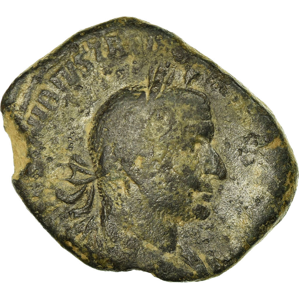 Moneda, Trebonianus Gallus, As, Roma, BC+, Cobre, Cohen:78, RIC:manque