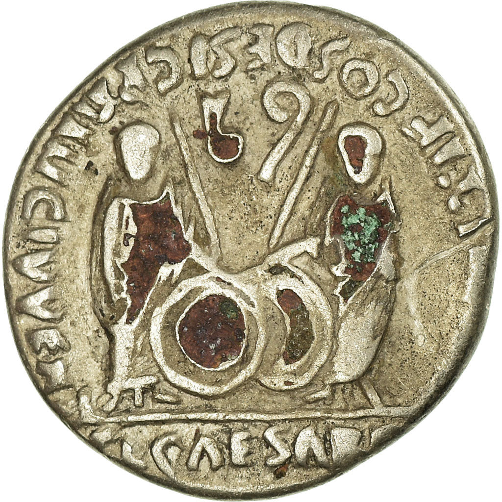 Münze, Augustus, Denarius, 2-1 BC, Rome, Fourrée, SS, Silber, RIC:207