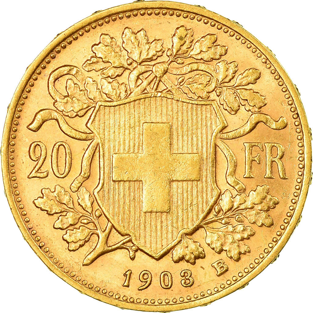 Moneda, Suiza, 20 Francs, 1903, Bern, EBC, Oro, KM:35.1
