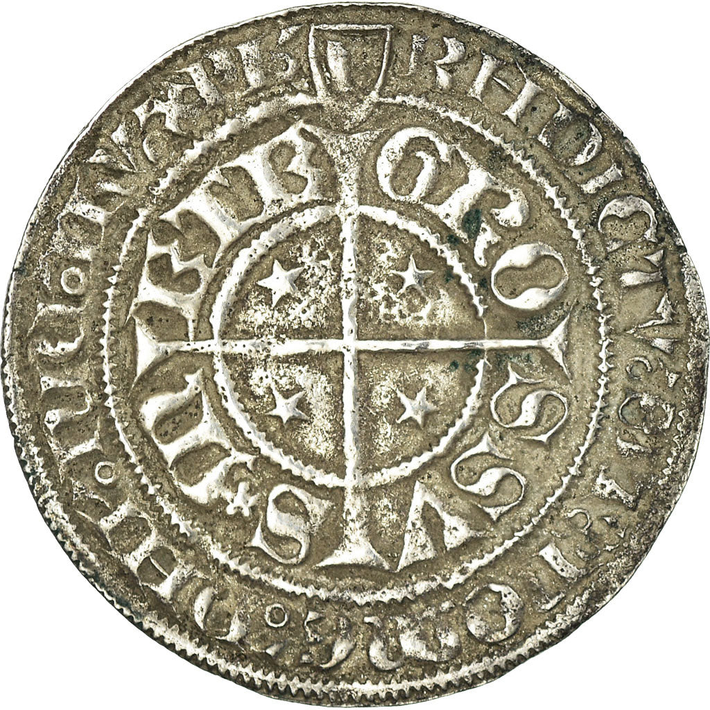 Coin, France, Gros, Metz, EF(40-45), Silver, Boudeau:1659