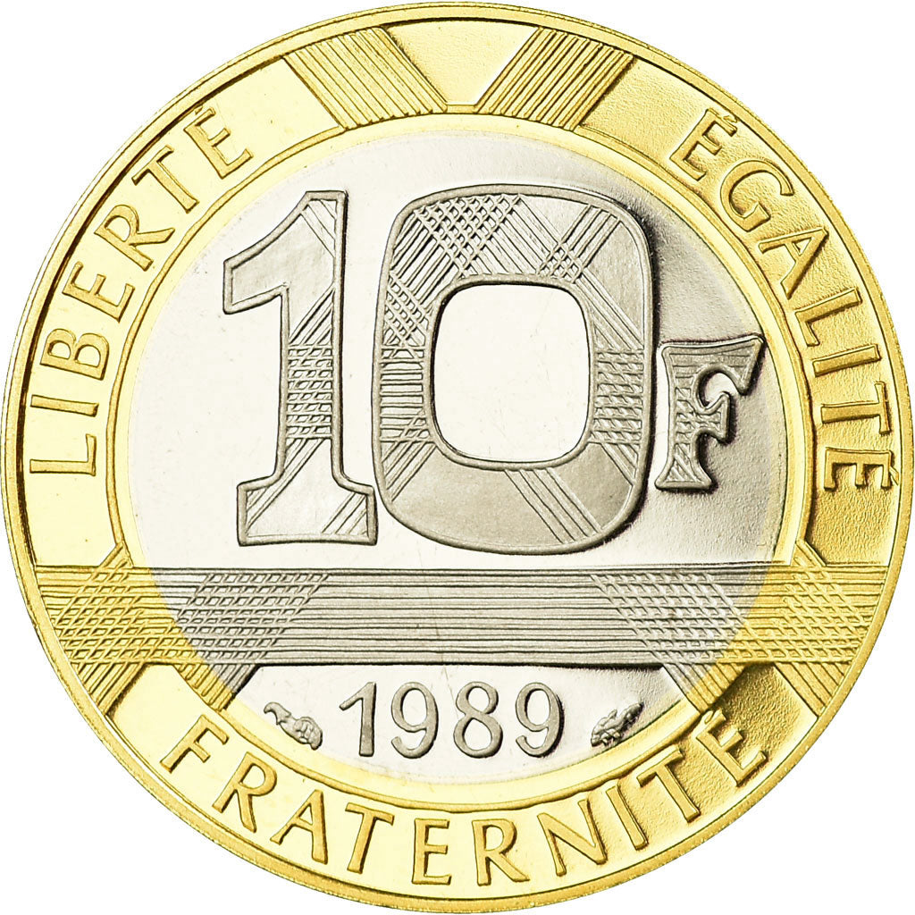 Monnaie, France, Montesquieu, 10 Francs, 1989, FDC, Or, Gadoury:828