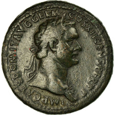 Monnaie, Domitien, Sesterce, Roma, Rare, TB+, Bronze, RIC:462