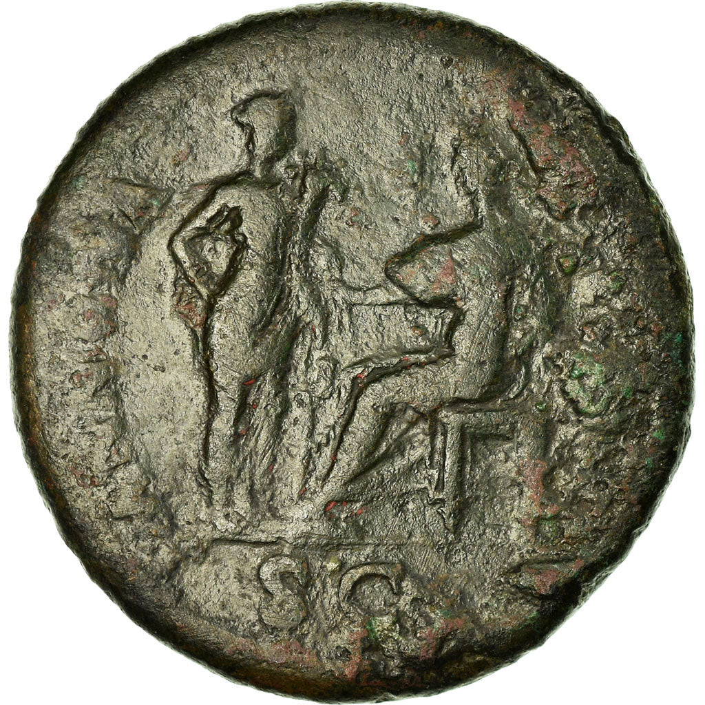 Coin, Domitian, Sestertius, Roma, Rare, VF(30-35), Bronze, RIC:462
