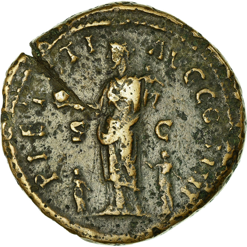 Coin, Antoninus Pius, Sestertius, Roma, VF(20-25), Bronze, RIC:1045