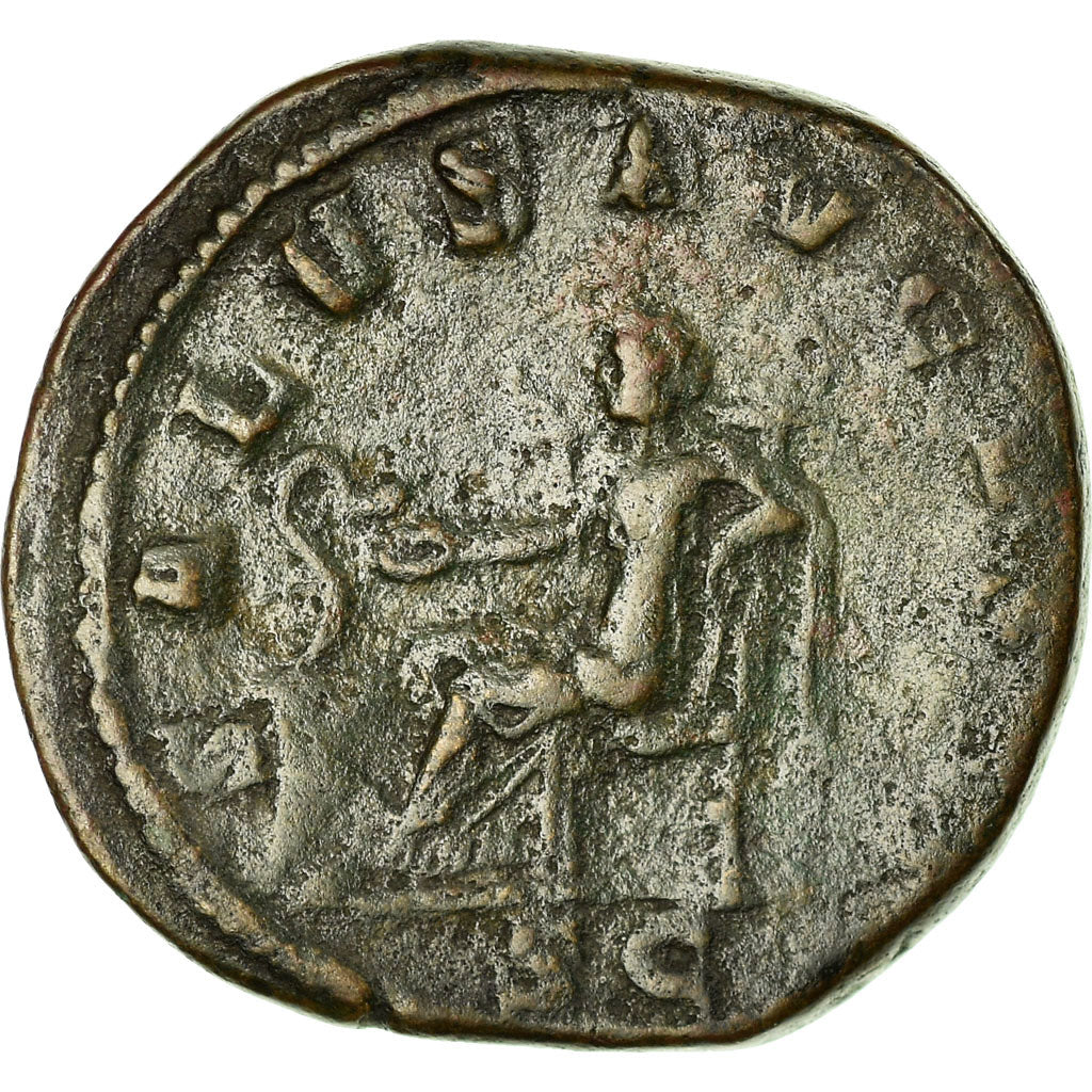 Moneta, Maximinus I Thrax, Sesterzio, 236-237, Rome, MB+, Bronzo, RIC:82