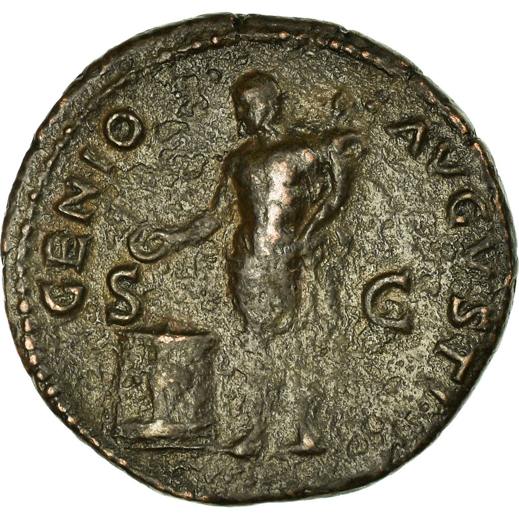 Moneta, Nero, As, 66, Lyon - Lugdunum, BB, Rame, Cohen:103