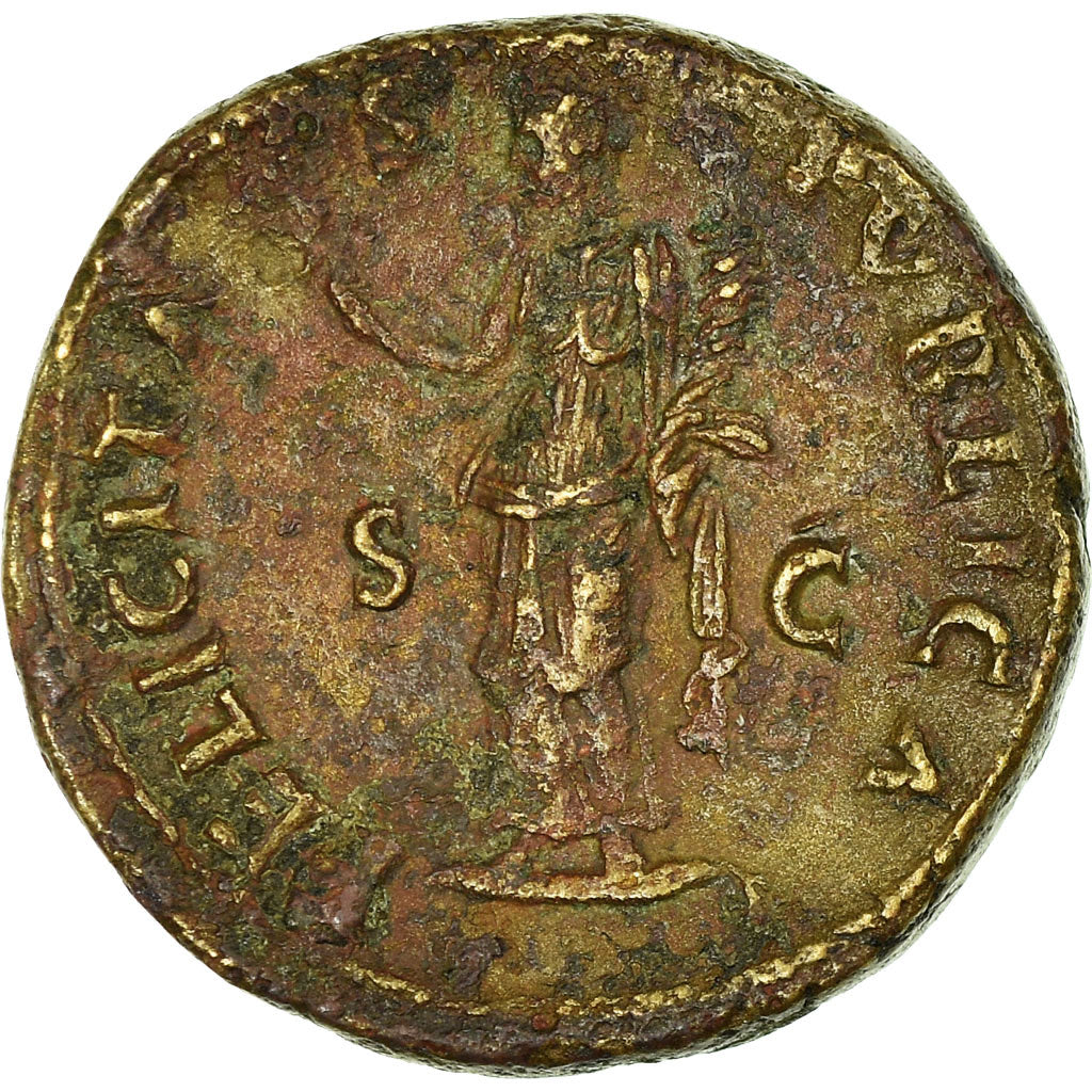 Coin, Titus, Dupondius, Roma, VF(20-25), Copper, RIC:742