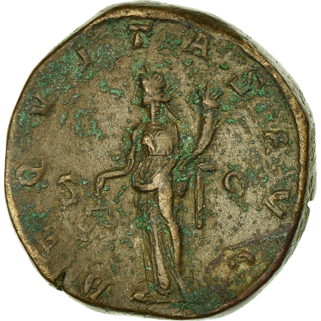 Coin, Gordian III, Sestertius, Rome, VF(30-35), Copper, RIC:77