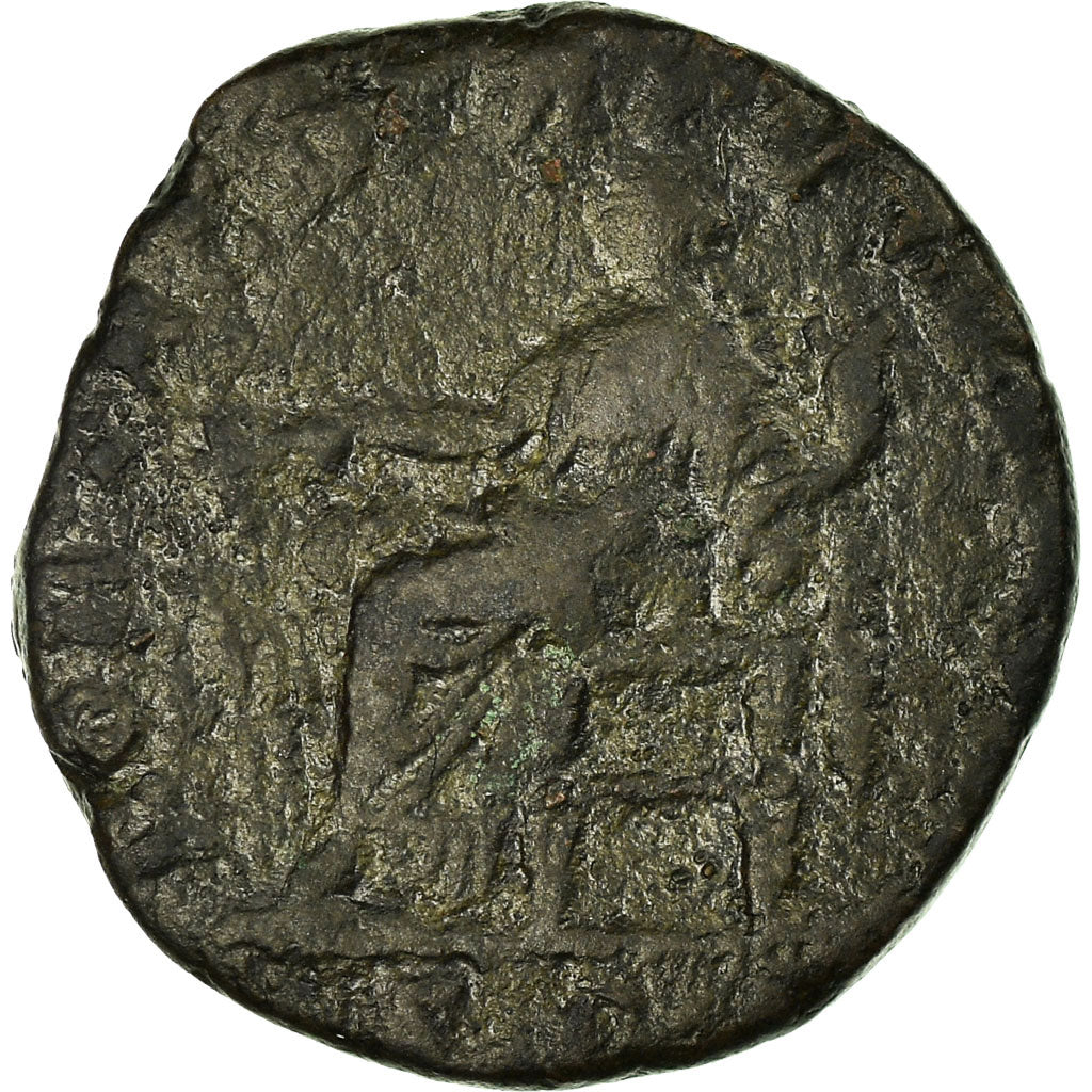 Coin, Lucius Verus, As, Roma, F(12-15), Copper