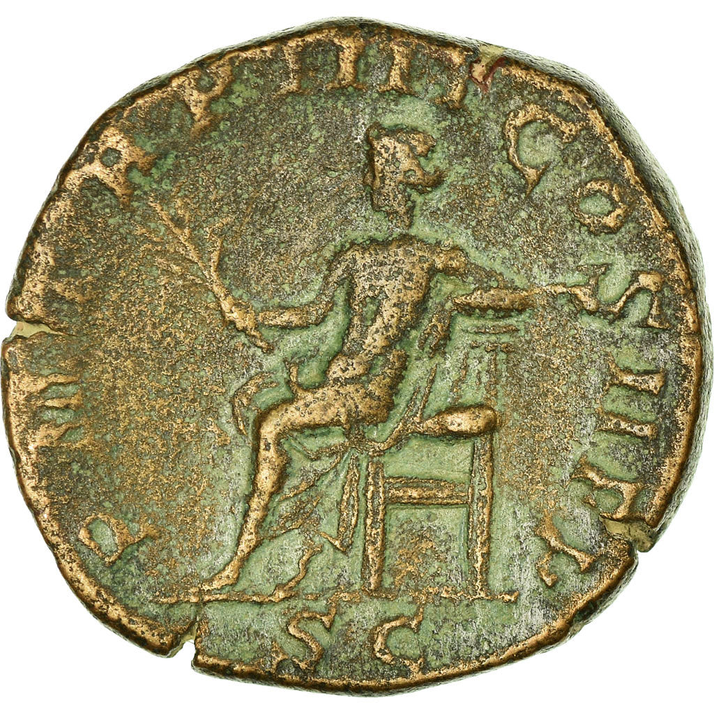 Coin, Gordian III, Sestertius, Rome, VF(20-25), Bronze, RIC:303a