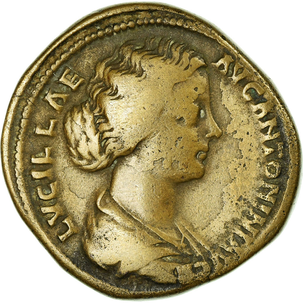 Moneta, Lucilla, Sesterzio, 167, Rome, MB, Rame, RIC:1746