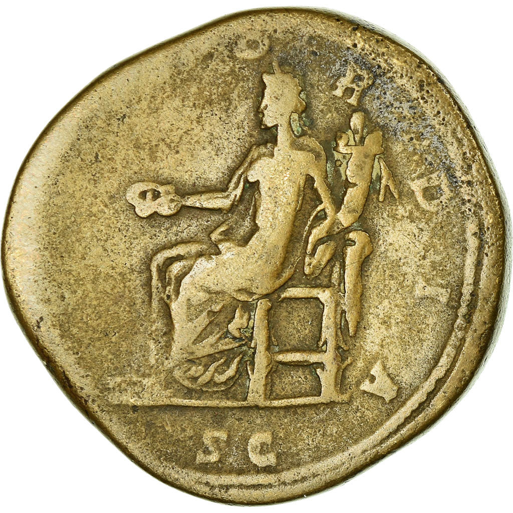 Moneta, Lucilla, Sesterzio, 167, Rome, MB, Rame, RIC:1746