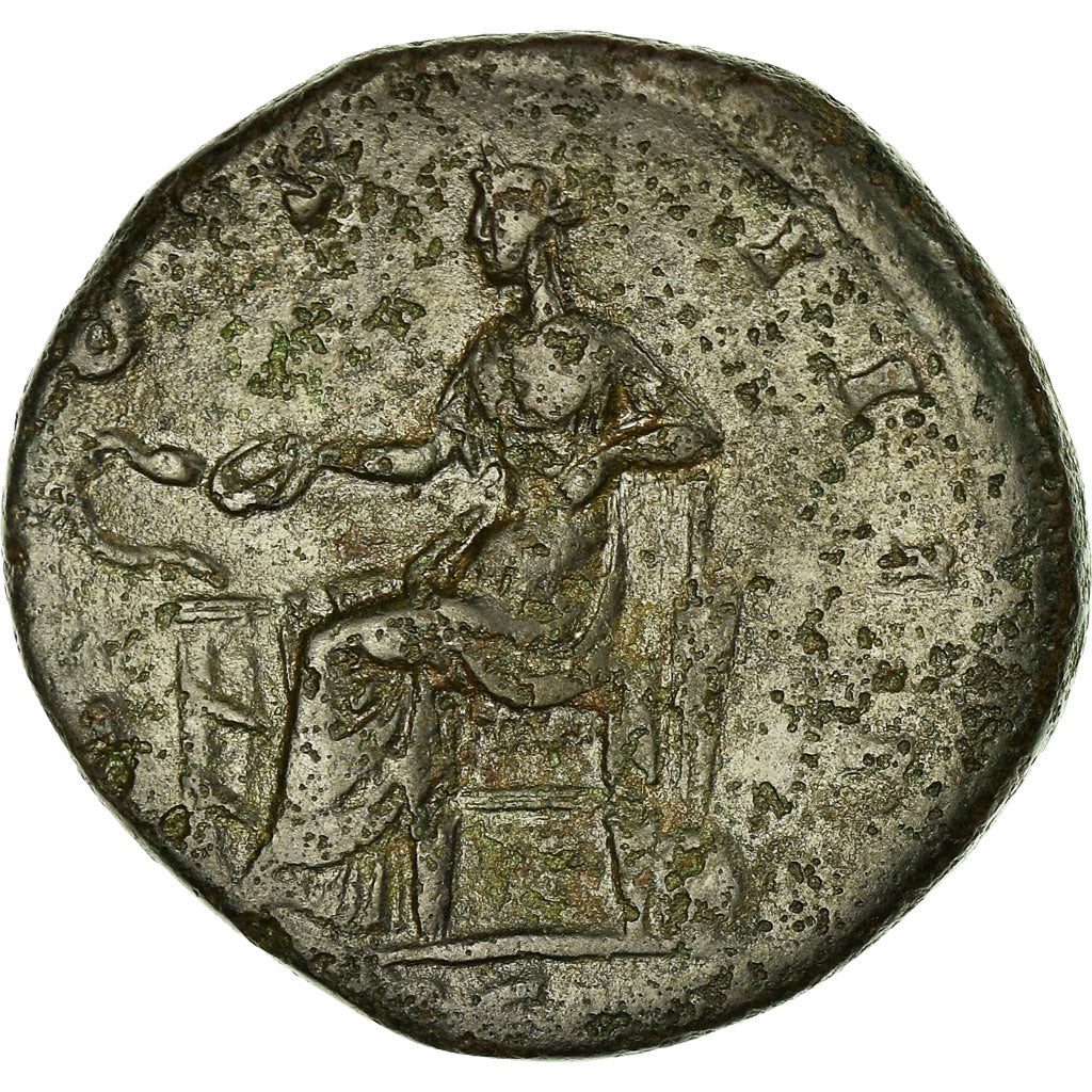Moneta, Antoninus Pius, Sesterzio, Roma, MB, Rame