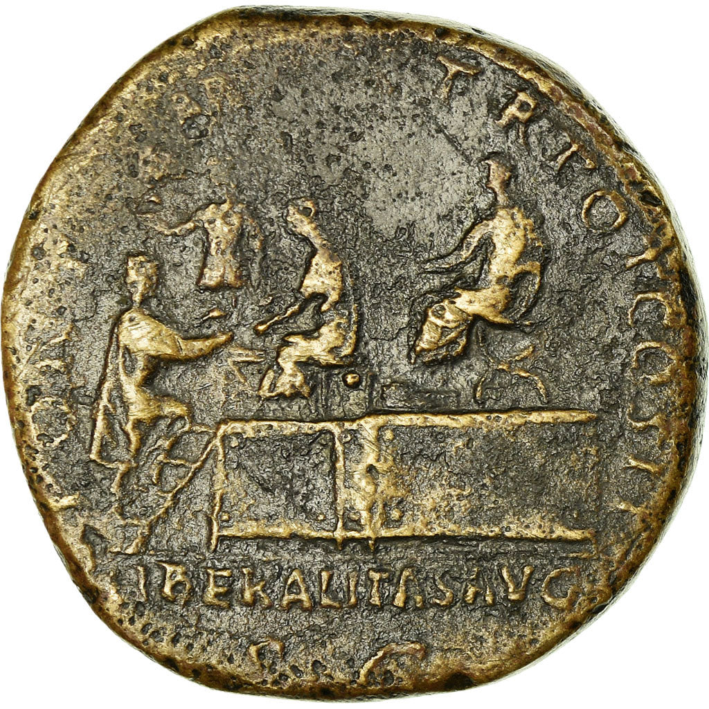 Moneta, Hadrian, Sesterzio, Roma, MB, Rame, RIC:552