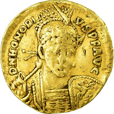 Moneta, Honorius, Solidus, 403-408, Constantinople, MB, Oro, RIC:43