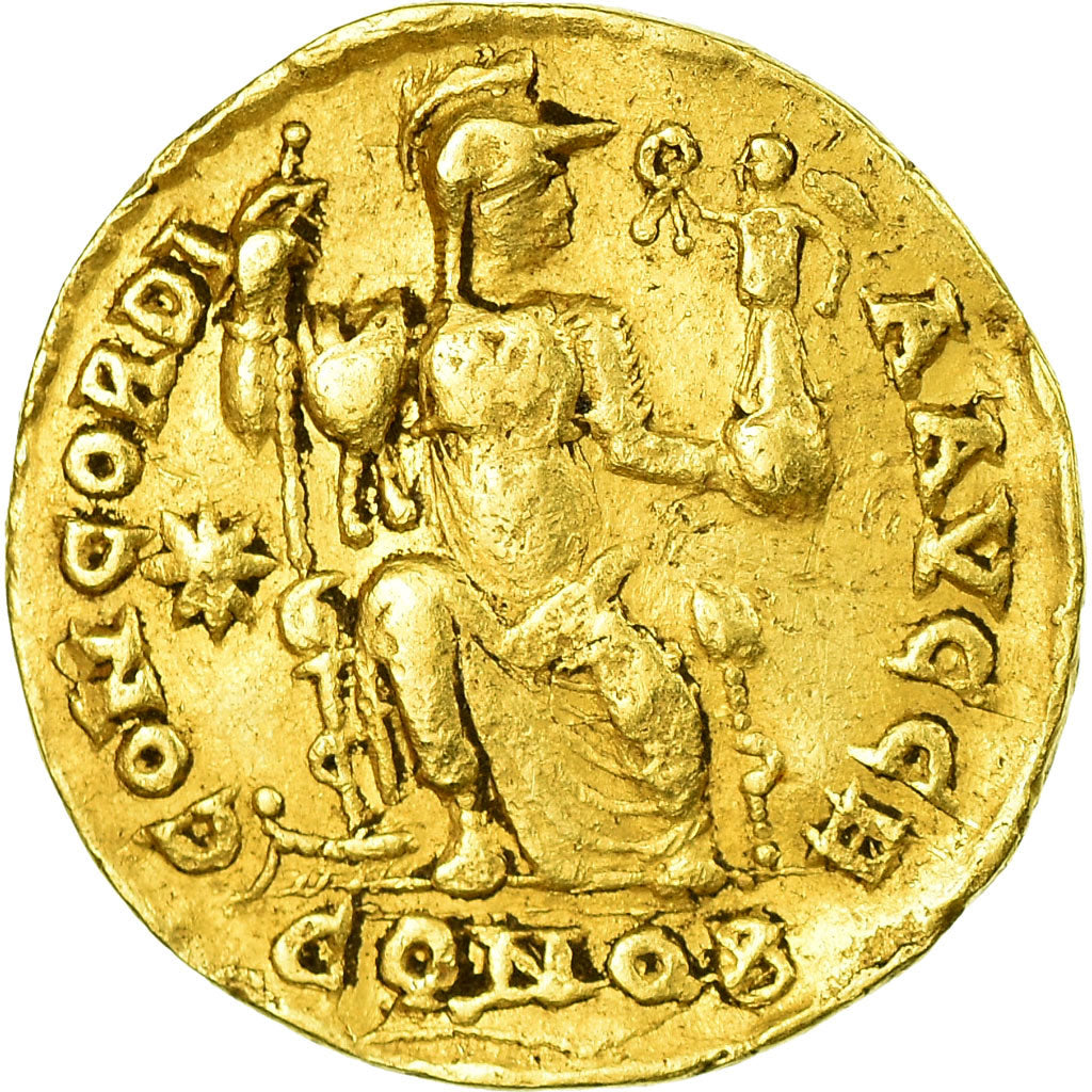 Moneta, Honorius, Solidus, 403-408, Constantinople, MB, Oro, RIC:43