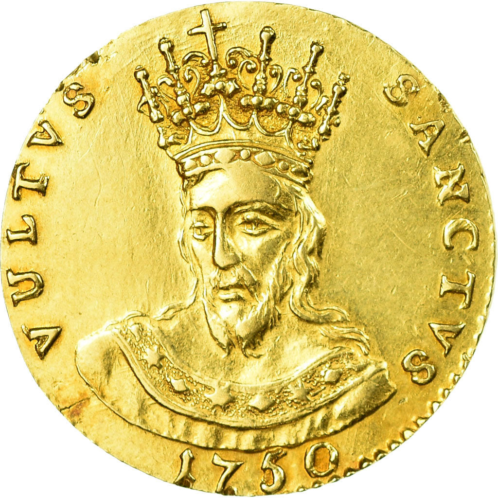 Moneda, Estados italianos, LUCCA, Doppia, 1750, Rare, MBC+, Oro, KM:57.2