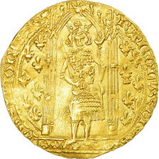 Moneta, Francja, Charles V, Franc à pied, AU(50-53), Złoto, Duplessy:360A