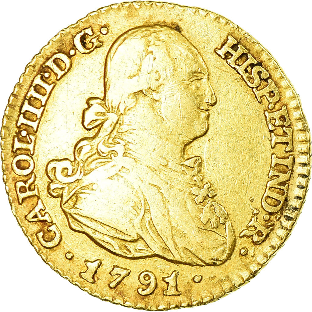 Monnaie, Espagne, Charles IV, Escudo, 1791, Madrid, TB+, Or, KM:434