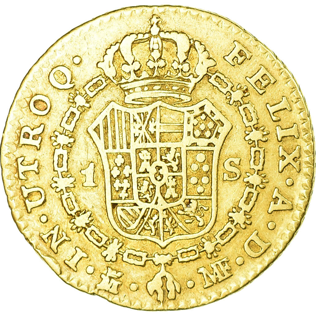 Monnaie, Espagne, Charles IV, Escudo, 1793, Madrid, TB+, Or, KM:434
