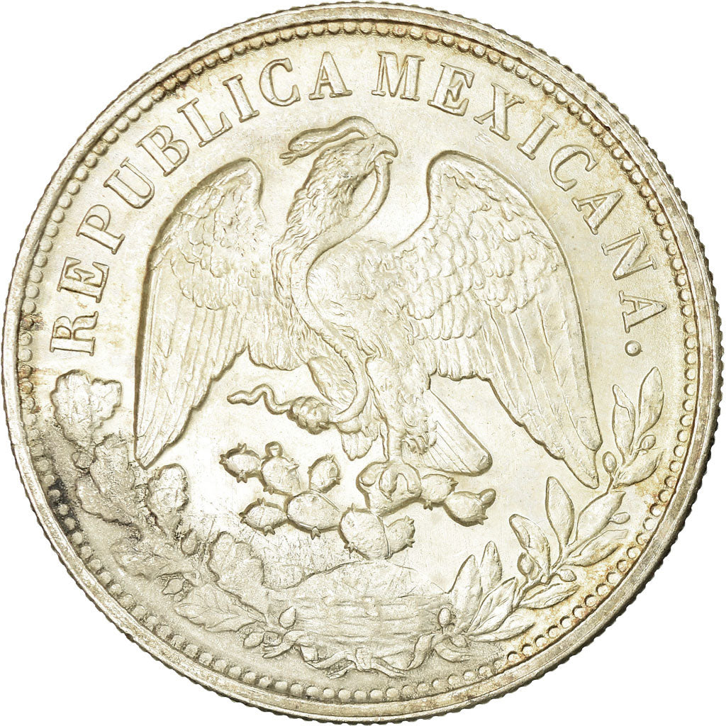Monnaie, Mexique, Peso, 1898, Mexico City, Refrappe (1949), SPL, Argent
