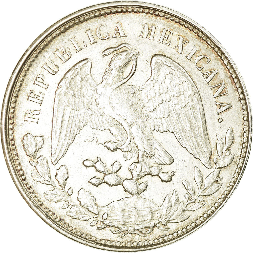 Coin, Mexico, Peso, 1902, Mexico City, MS(60-62), Silver, KM:409.2