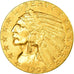 Moneta, USA, Indian Head, $5, Half Eagle, 1909, Philadelphia, AU(55-58), Złoto
