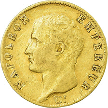 Moneta, Francia, Napoléon I, 20 Francs, 1806, Paris, MB+, Oro, KM:674.1