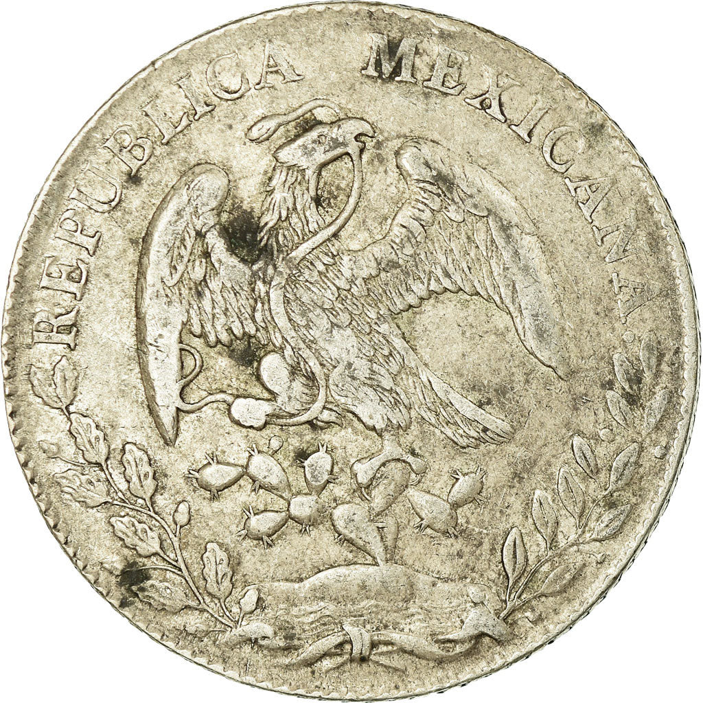 Coin, Mexico, 8 Reales, 1877, Mexico City, EF(40-45), Silver, KM:377.10