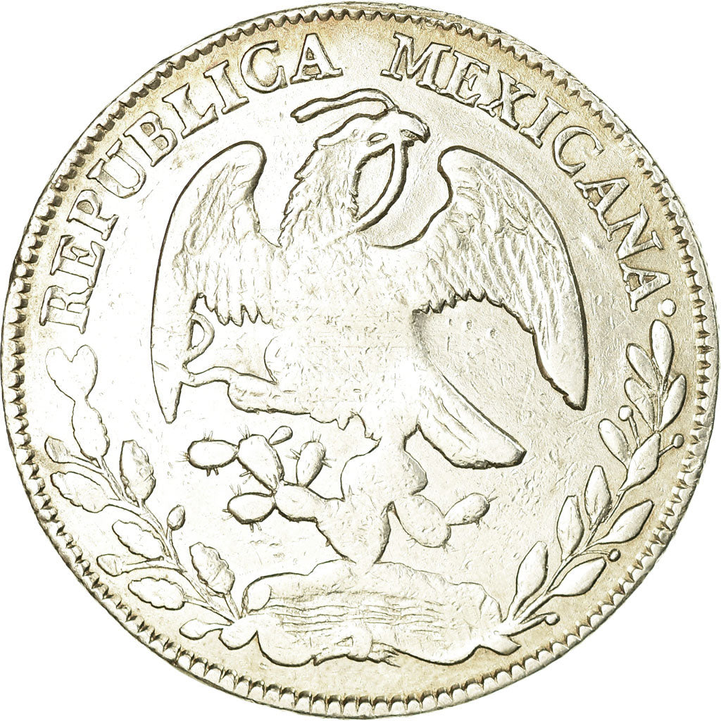 Coin, Mexico, 8 Reales, 1878, Zacatecas, VF(30-35), Silver, KM:377.13