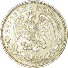 Moneda, México, Peso, 1900, Culiacan, MBC, Plata, KM:409