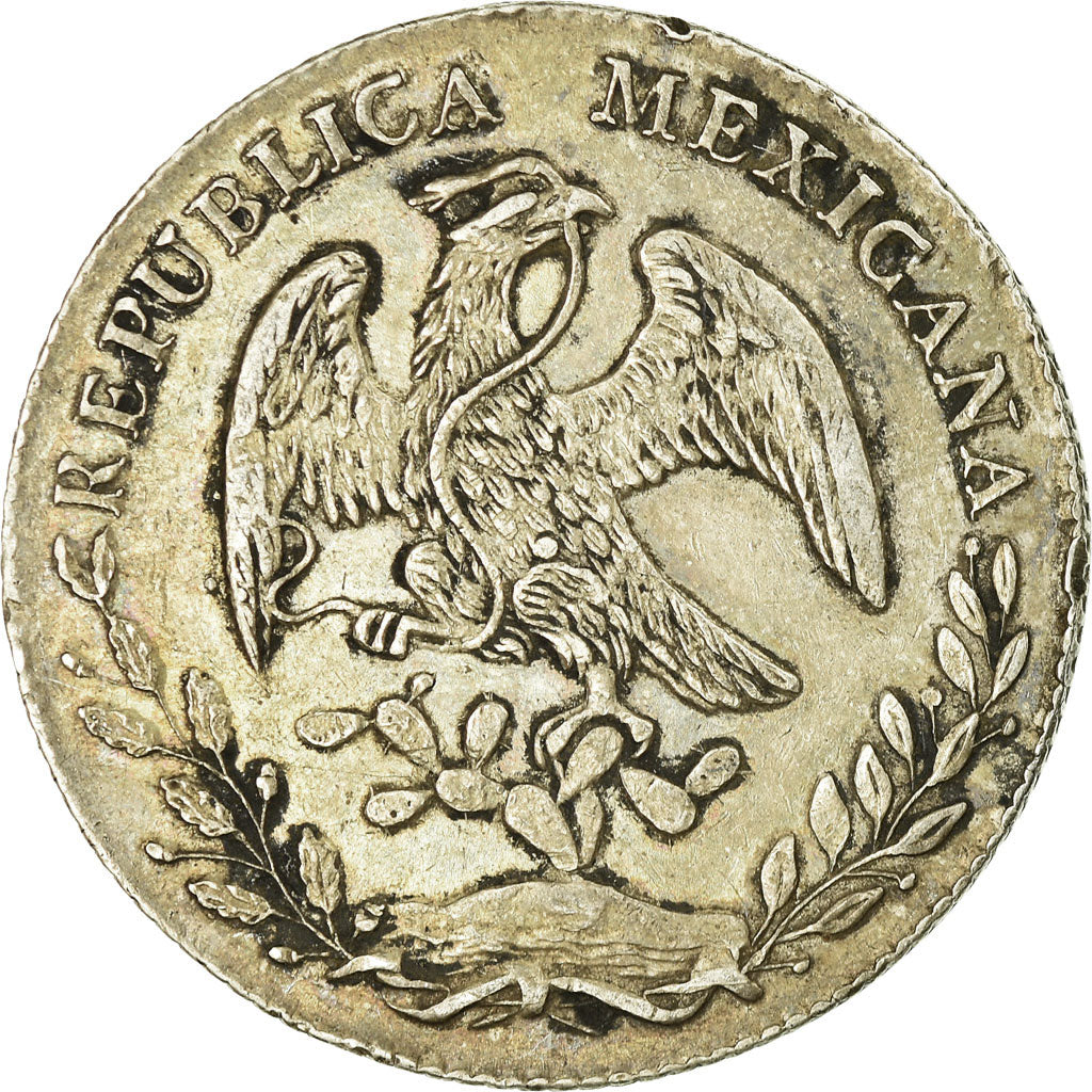Coin, Mexico, 8 Reales, 1875, Guanajuato, EF(40-45), Silver, KM:377.8
