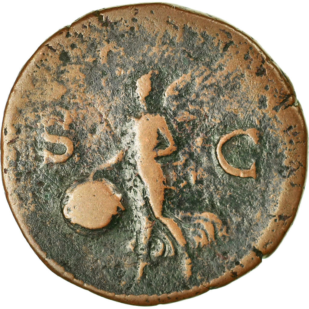 Munten, Nero, As, 64-67, Lyon - Lugdunum, FR, Koper, RIC:543