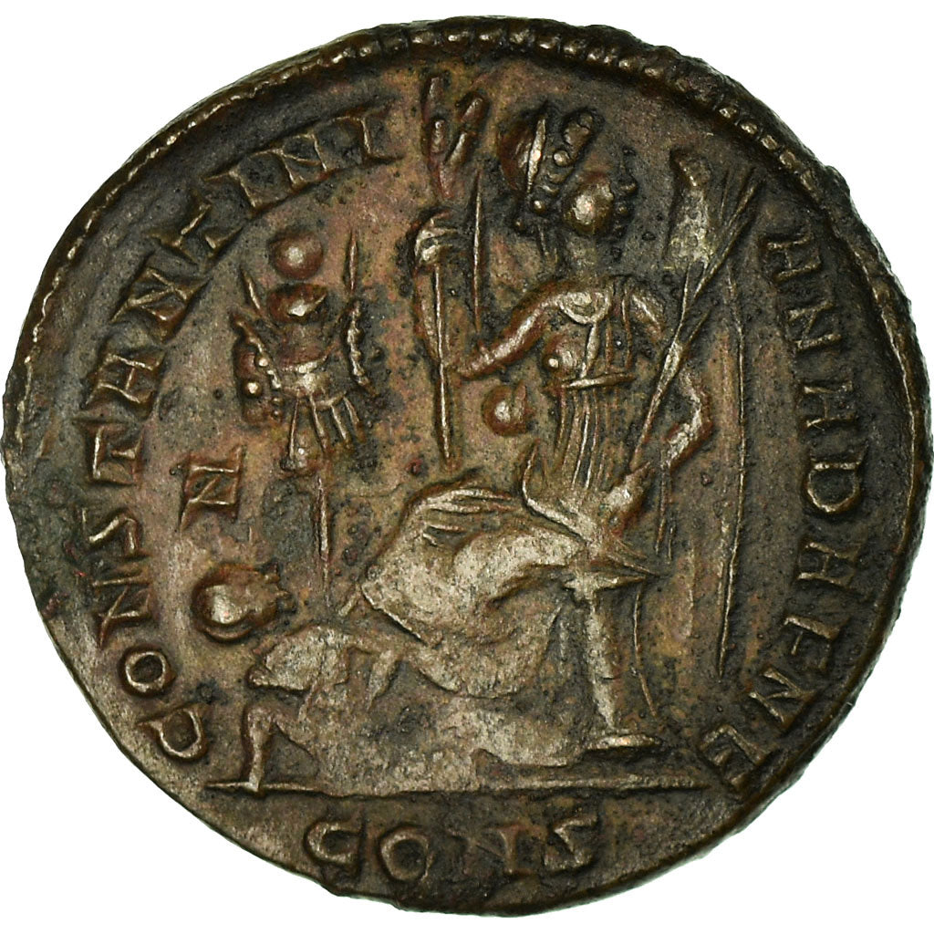 Münze, Constantine I, Nummus, Constantinople, S+, Kupfer, RIC:574
