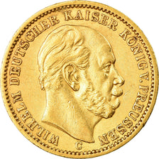 Moeda, Estados Alemães, PRUSSIA, Wilhelm I, 20 Mark, 1873, Frankfurt