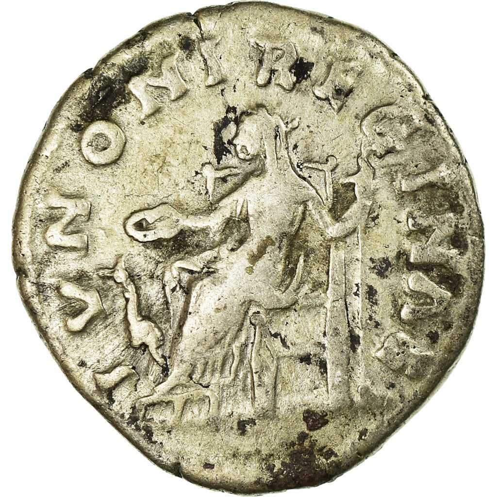 Moneta, Faustina II, Denarius, 165-175, Rome, MB+, Argento, RIC:697