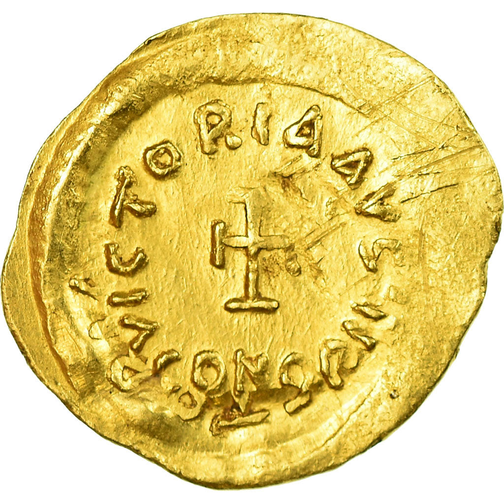 Moneta, Heraclius, Tremissis, 610-641, Constantinople, Double-strike, BB, Oro