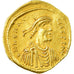 Coin, Heraclius, Tremissis, 610-641, Constantinople, AU(55-58), Gold, Sear:787
