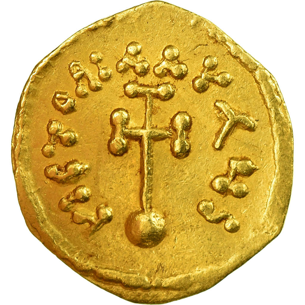 Coin, Heraclius, Tremissis, 610-641, Constantinople, AU(55-58), Gold, Sear:787
