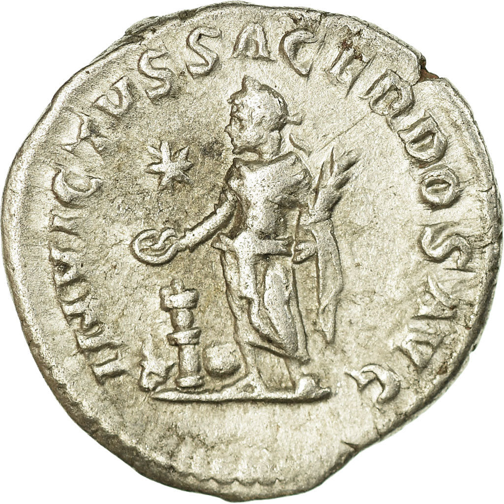 Münze, Elagabalus, Denarius, 221, Roma, SS+, Silber, RIC:88