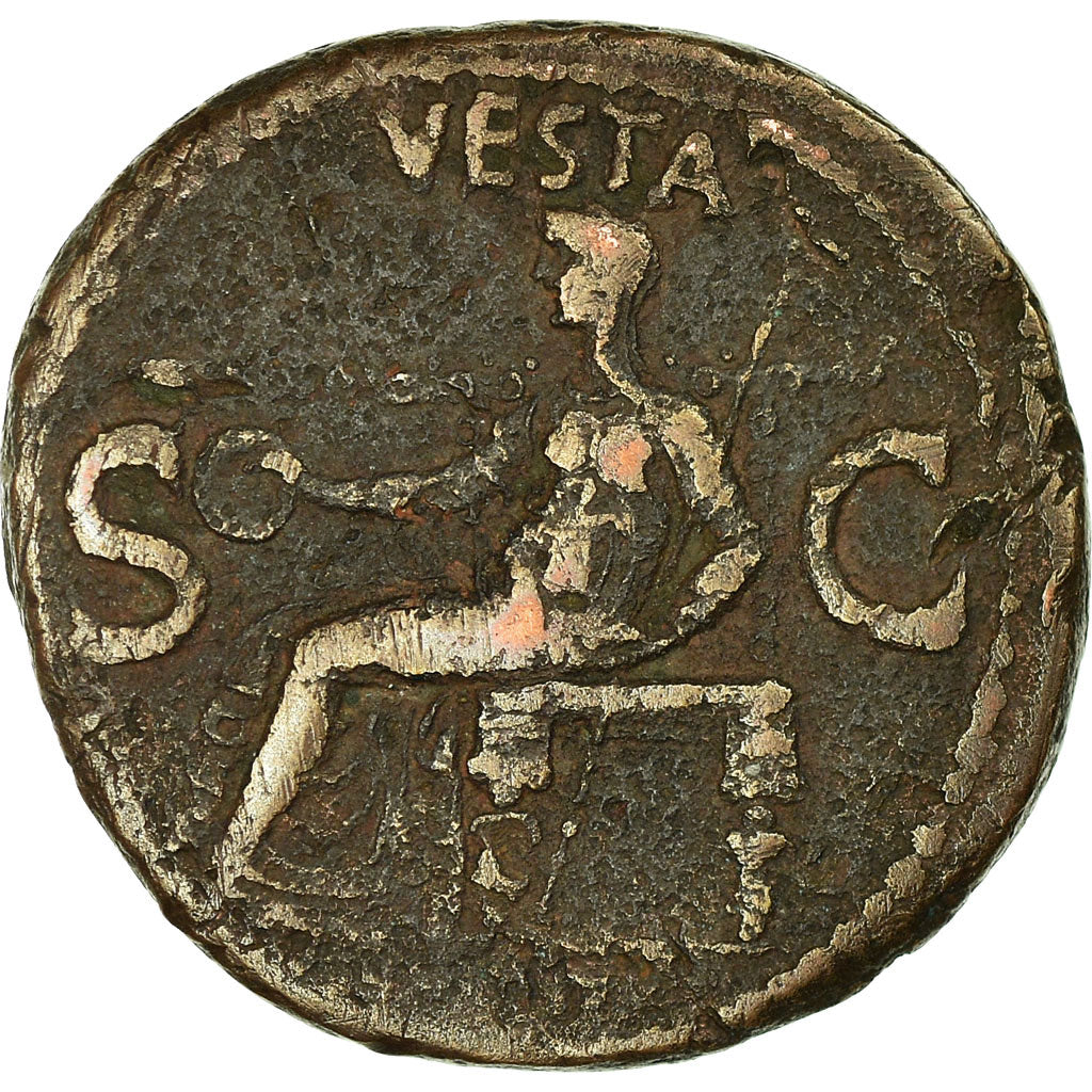 Moneta, Caligula, As, 37-38, Rome, BB, Rame, RIC:38