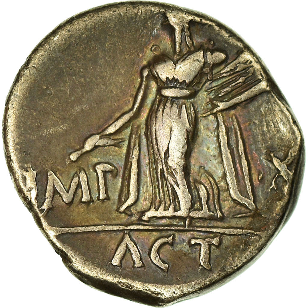 Coin, Augustus, Denarius, 11-10 BC, Lyon - Lugdunum, EF(40-45), Silver, RIC:180