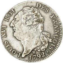 Moneta, Francia, Écu de 6 livres françois, ECU, 6 Livres, 1792, Limoges, BB
