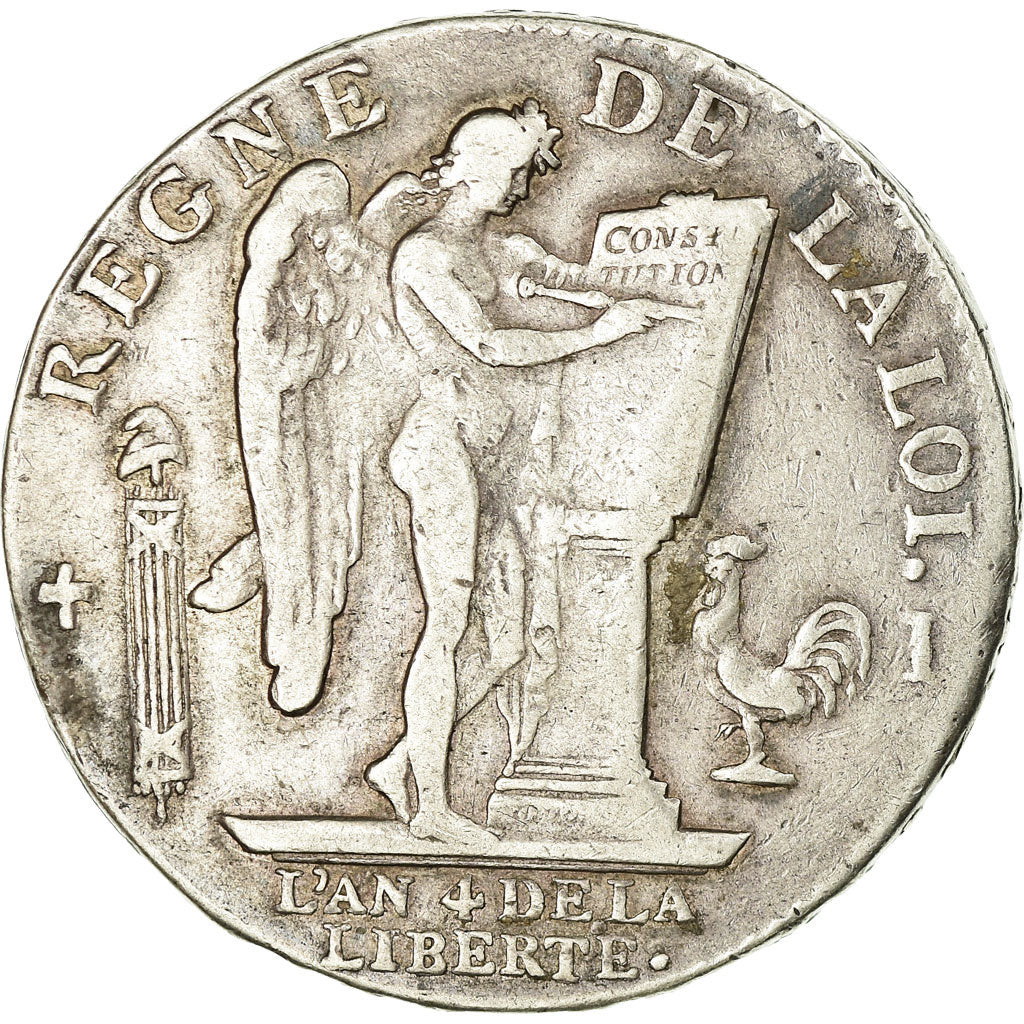 Moneta, Francia, Écu de 6 livres françois, ECU, 6 Livres, 1792, Limoges, BB