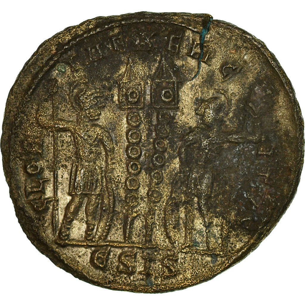 Moneta, Constantine II, Nummus, Siscia, BB+, Rame, Cohen:114