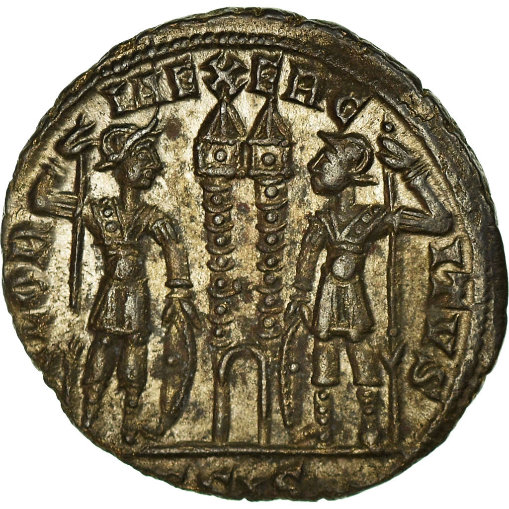 Moneta, Constantine II, Nummus, Siscia, BB+, Rame, Cohen:114