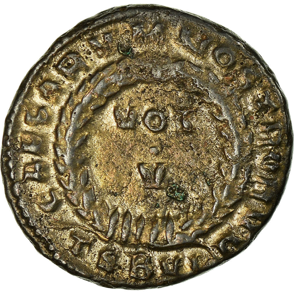 Coin, Constantine II, Nummus, 320-321, Thessalonica, AU(50-53), Copper, RIC:116